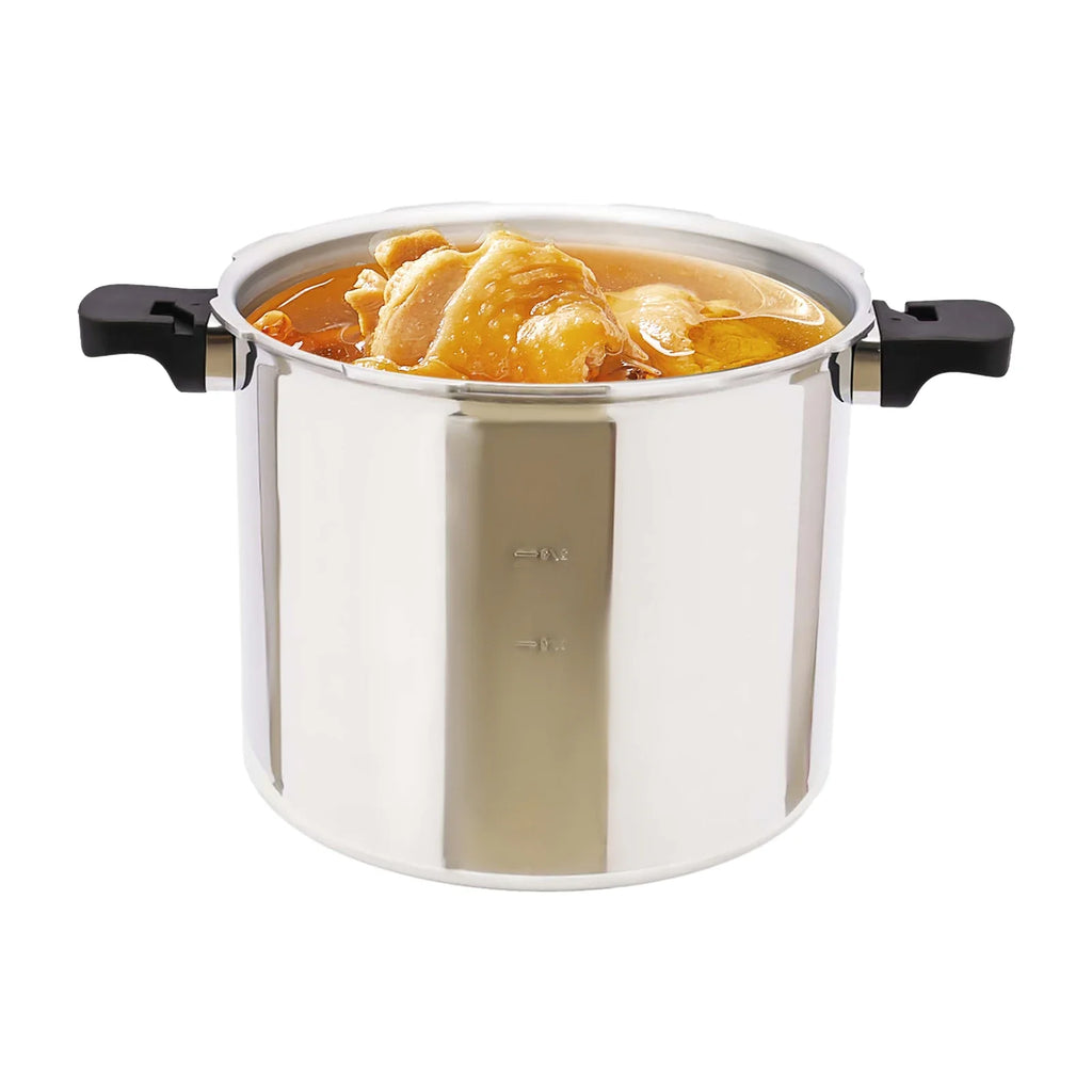 22L Large Capacities Pressure Cooker 90Kpa Commercial Stainless Steel Explosion-Proof Pressure Cooker For Gas Stoves 32*28cm