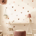 Boho Home Decor Heart & Sun Vinyl Wall Stickers – Creative Nursery Wall Art Decals for Baby or Living Room