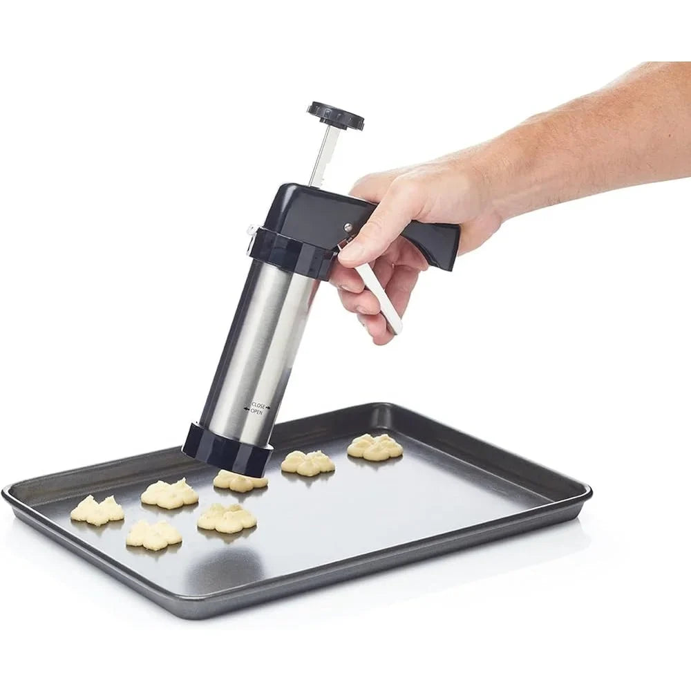 Professional Icing Set 22 Pieces Includes Nozzles Cutters Storage Box Durable Stainless Steel Easy Clean Dishwasher Safe