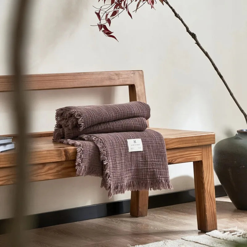 Cotton Gauze Throw Blanket