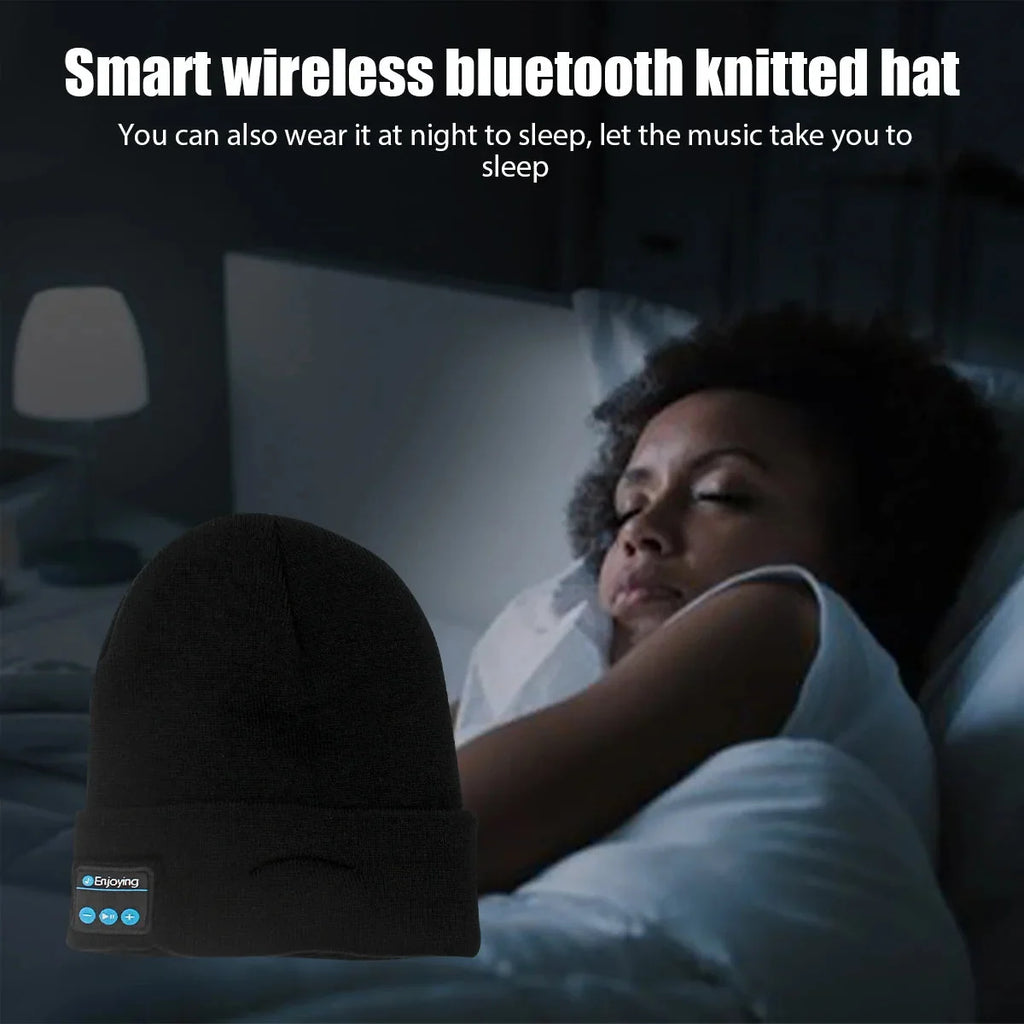 🎶 Wireless Bluetooth Music Hat – Winter Knitted Beanie with Headphones