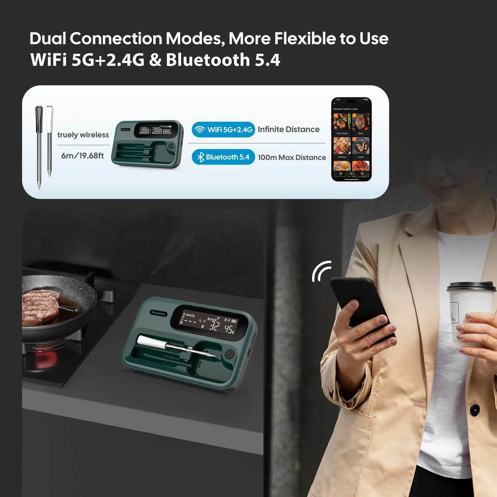 Wireless Meat Thermometer – Smart BBQ Probe
