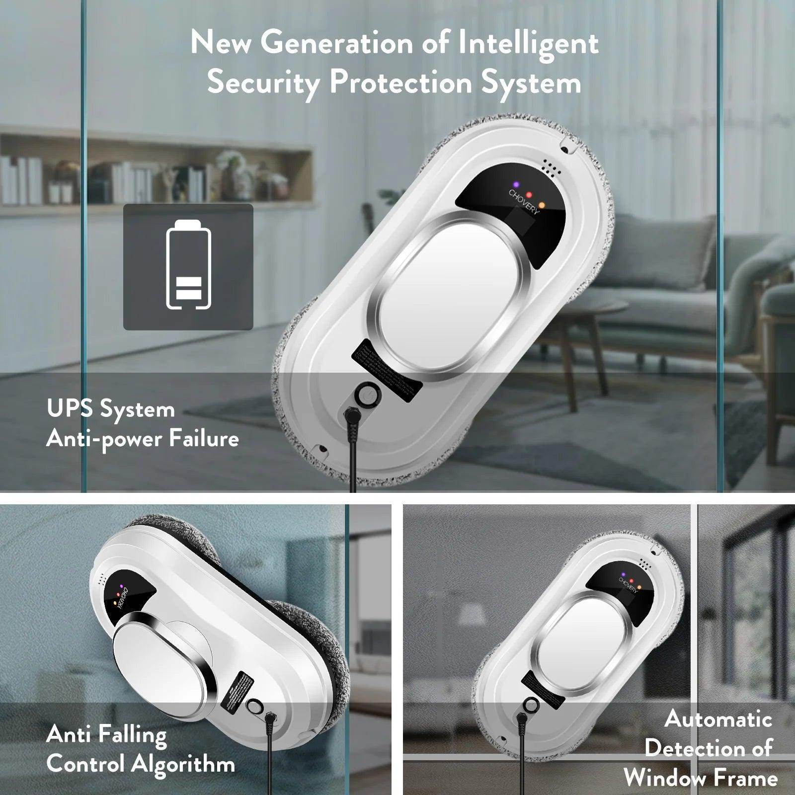 Smart Robot Window Cleaner with Water Spray