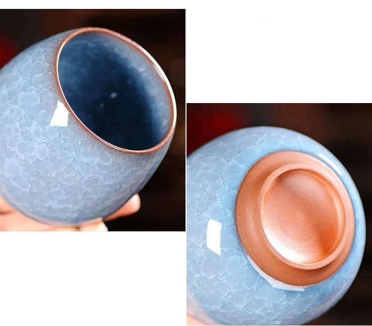 Mini Ceramic Storage Jar with Lid – Airtight Kitchen Container for Tea, Coffee & Spices