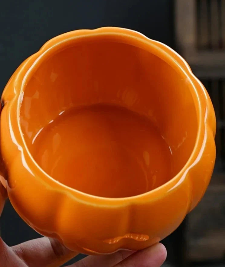 Ceramic Pumpkin Jar