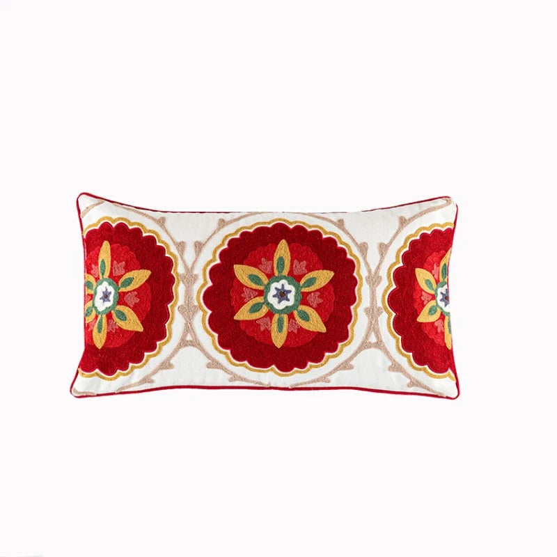 Bohemian Embroidered Throw Pillow Covers
