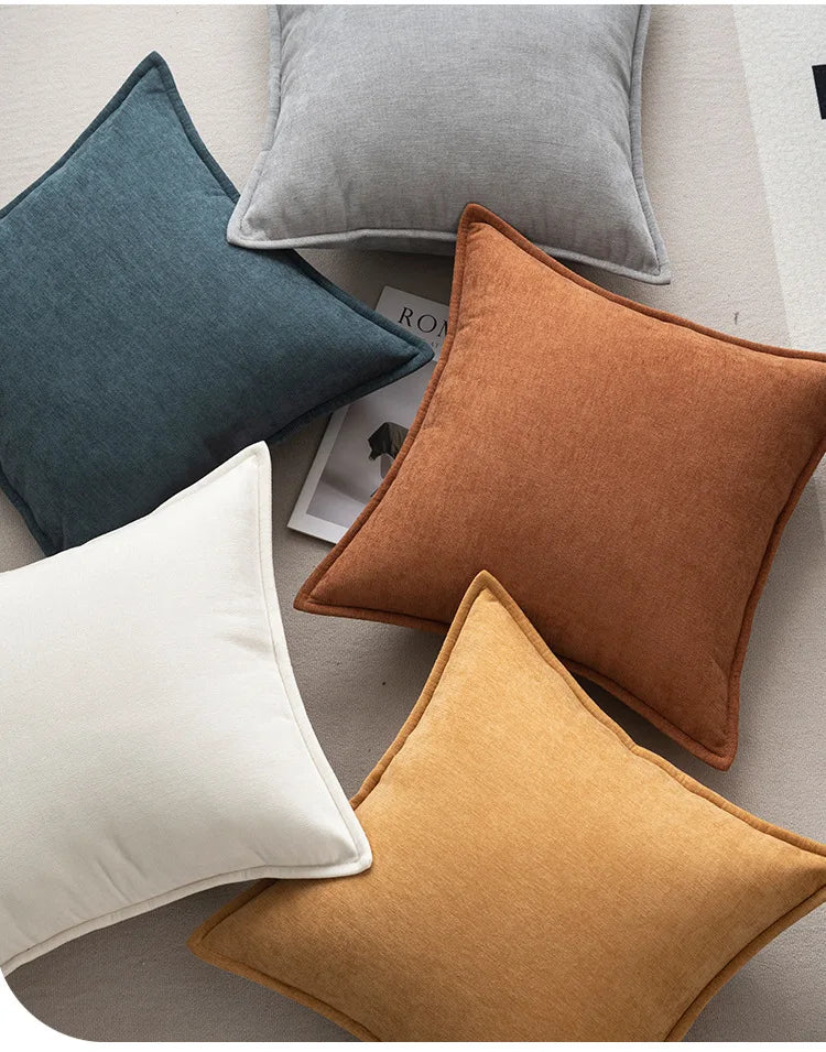 Retro Chenille Throw Pillow Cover