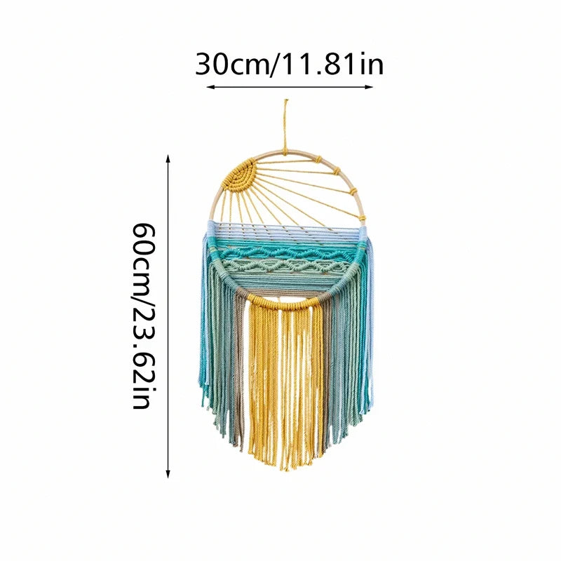 Sunrise & Sunset Woven Boho Cotton Tapestry