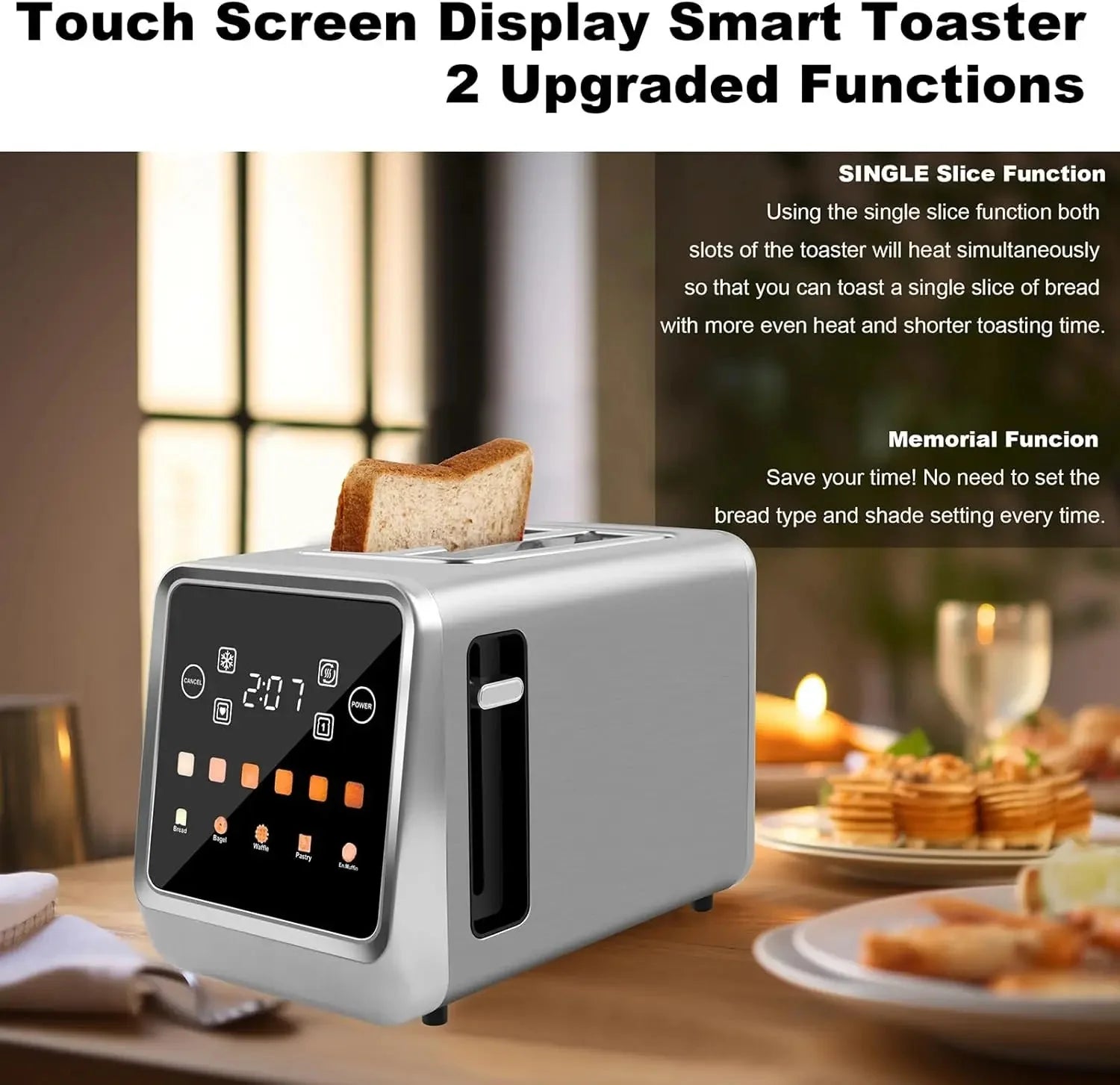 Smart Touch Screen Toaster