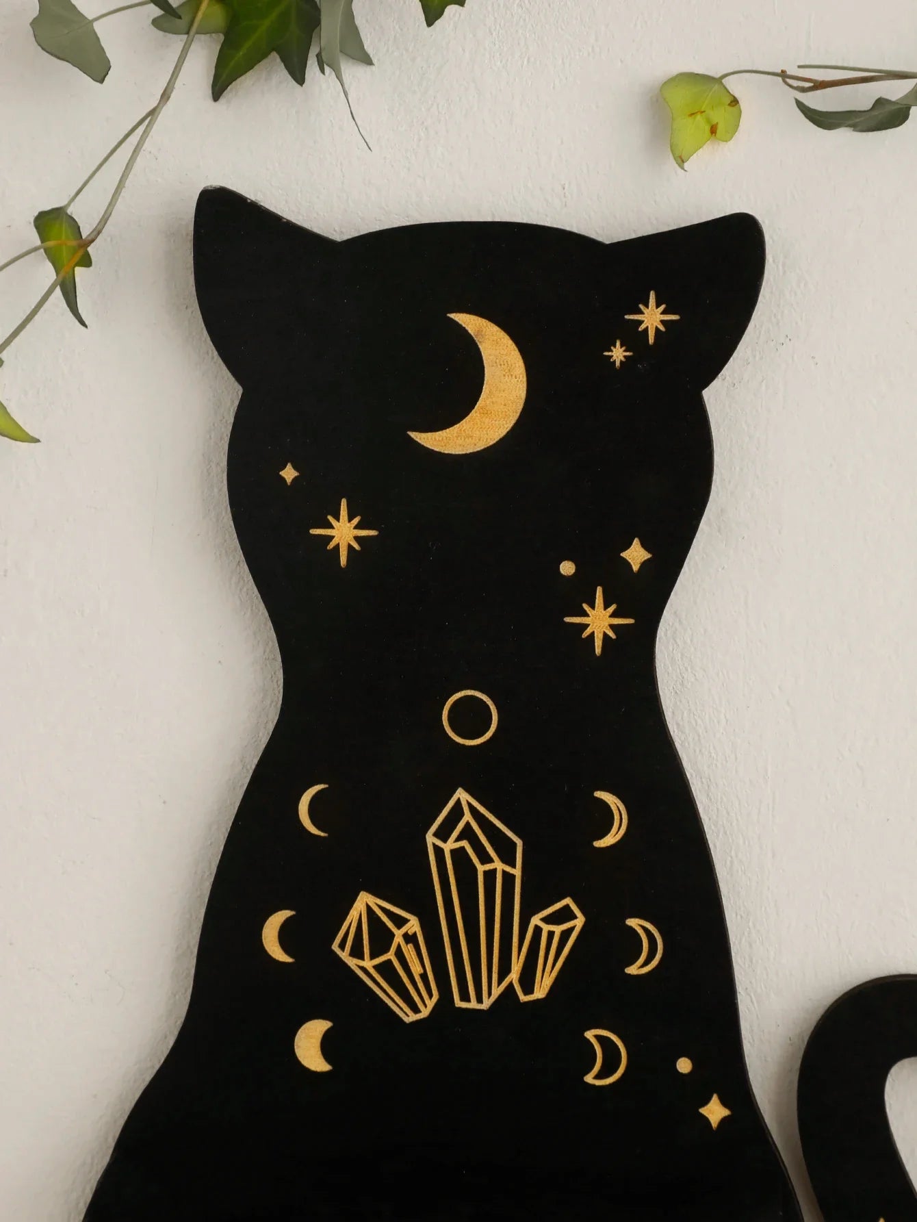 Animal Shaped Moon Phase Crystal Wall Shelf