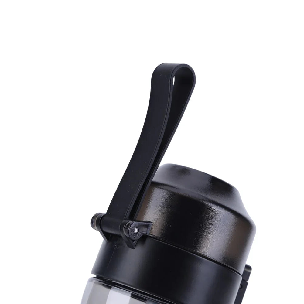 Flavored Water Bottle with 7 Flavour Pods Air Water Up Bottle Frosted Black 650ml Air Starter Up Set Water Cup for Camping Sport