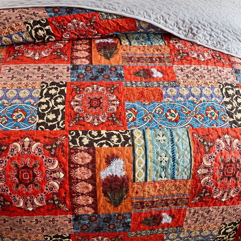 Lightweight Quilted Bedspread Set – All-Season Coverlet with Pillow Shams