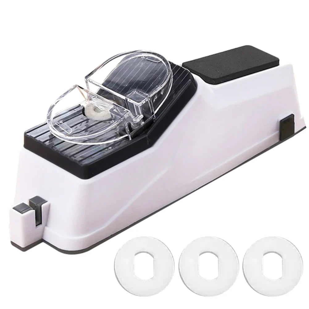 Electric Knife Sharpener – USB Rechargeable Automatic Sharpening Tool for Kitchen Knives