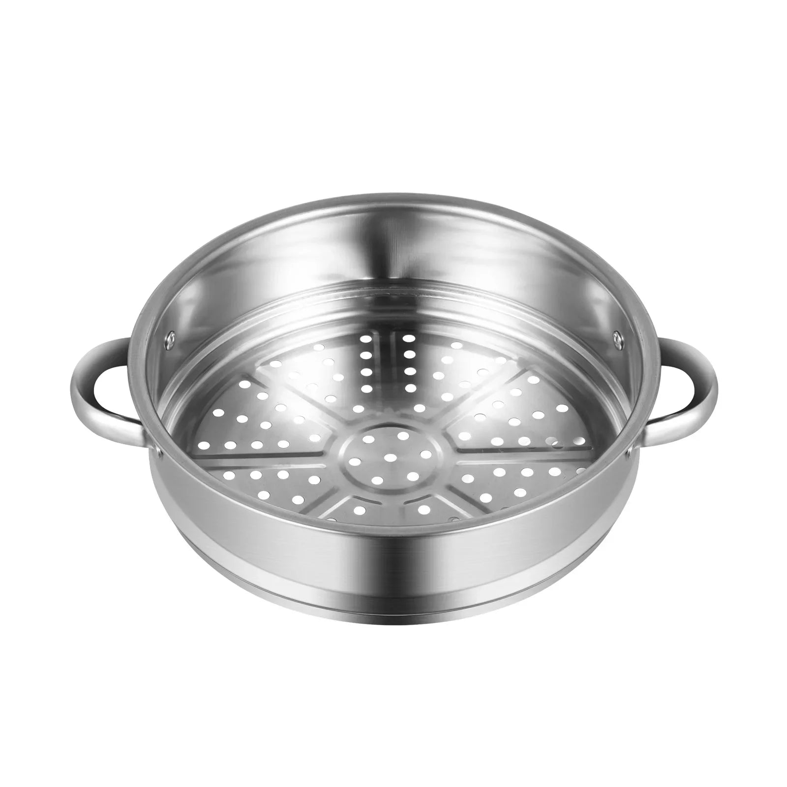 5-Tier Stainless Steel Steamer 15kg  Adjustable Grids Glass Lid for Home Kitchen Restaurant Dormitory Cooking