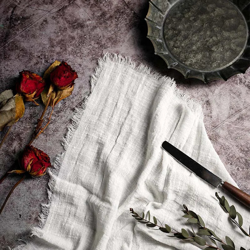Rustic Cotton Gauze Reusable Napkin – Boho Kitchen & Table Decor