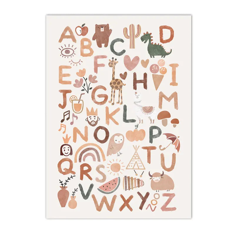 Boho Wall Art - Quotes & Abstract Canvas Prints for Nursery & Kids' Room Decor
