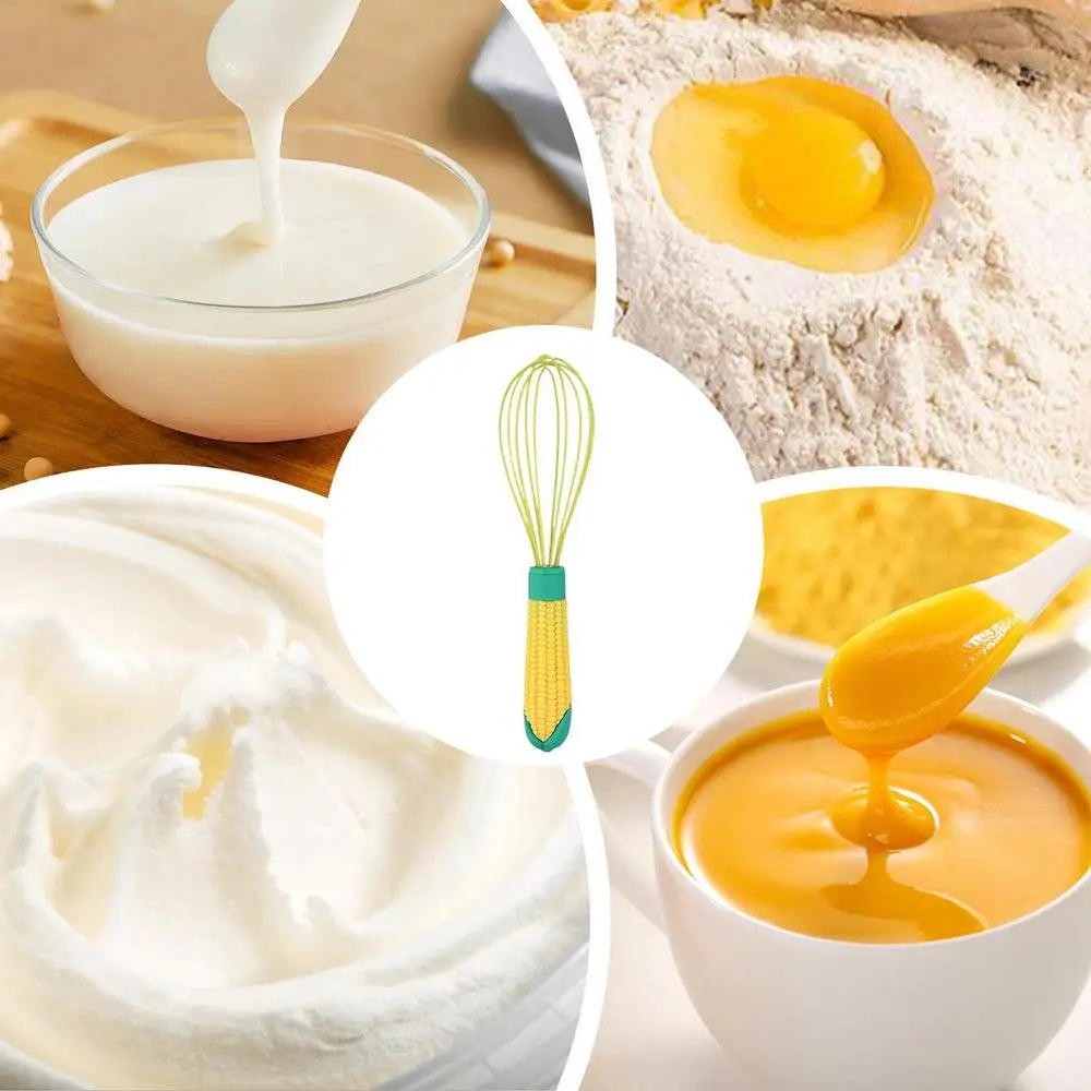 Heat-Resistant Silicone Whisk – Non-Stick Safe Balloon Egg Whisk for Mixing, Beating & Blending, Durable Kitchen Beater Tool
