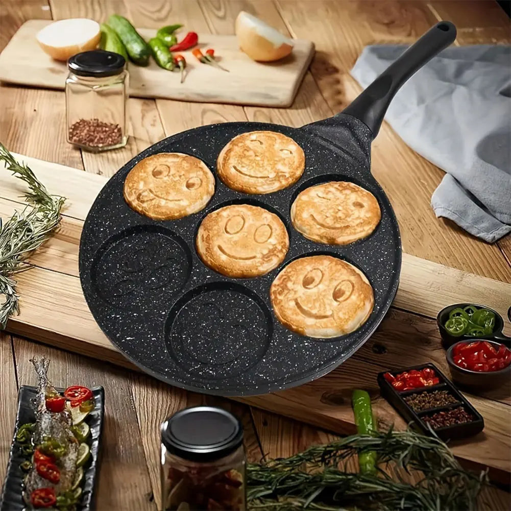 7/4 Cups Pancake Pan Egg Omelet Crepe Frying Pan Non-stick Griddle Pancake Maker Mini Pancakes Maker for Kids Breakfast
