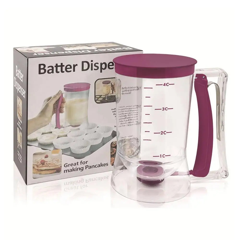 Hand-Held Batter Dispenser Pancake Batter Dispenser Batter Separator Bakeware For Cupcakes Waffles Pancakes Baking Supplies