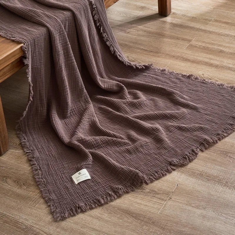 Cotton Gauze Throw Blanket