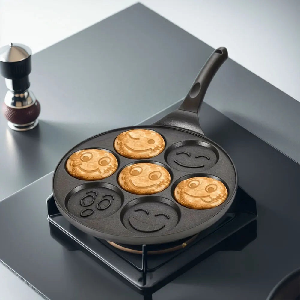 7/4 Cups Pancake Pan Egg Omelet Crepe Frying Pan Non-stick Griddle Pancake Maker Mini Pancakes Maker for Kids Breakfast
