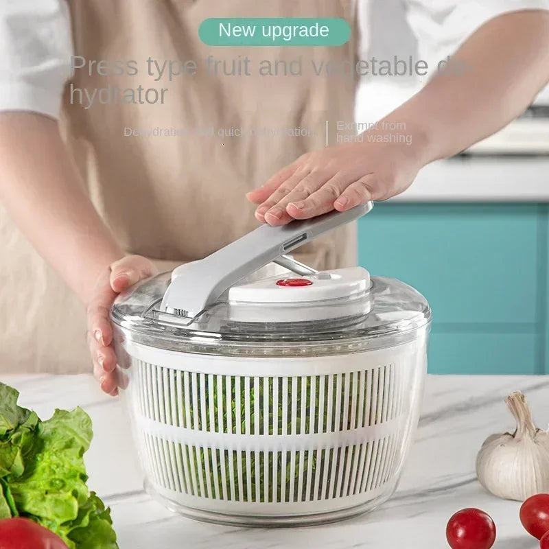 🥬 3L Vegetable Salad Spinner – Spin, Wash & Mix in One Tool