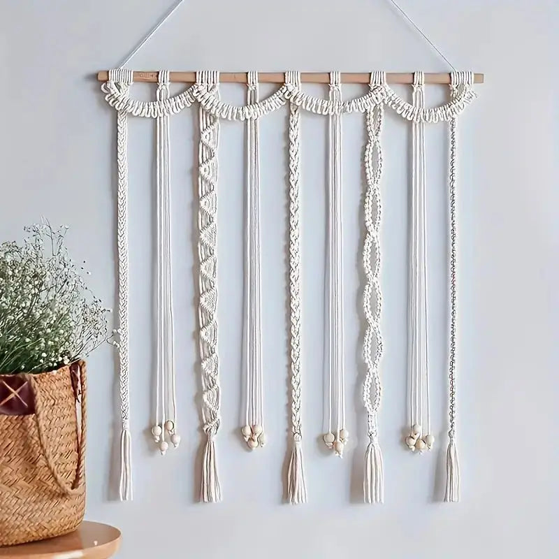 Boho Macrame Photo Display Wall Hanging