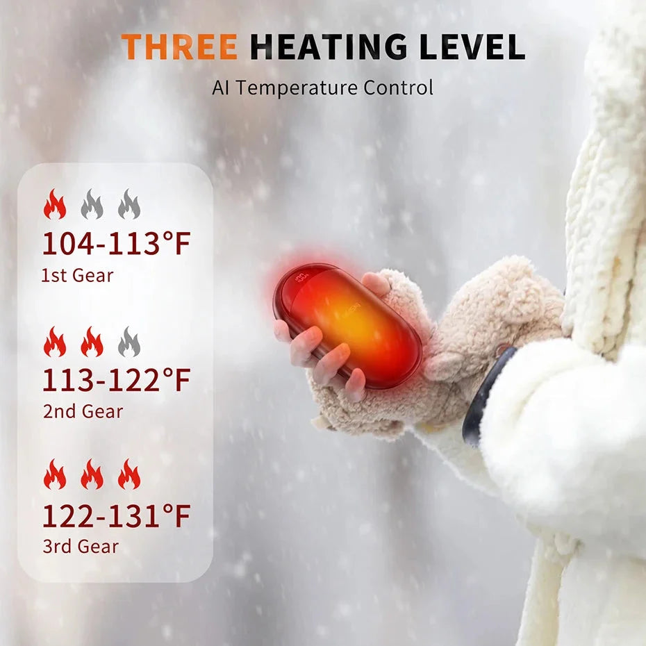 🔥 Rechargeable Hand Warmers 2-Pack – Magnetic Electric Pocket Heater