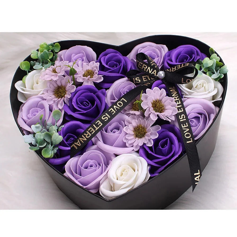 13Pcs Heart Shape Rose Gift Box
