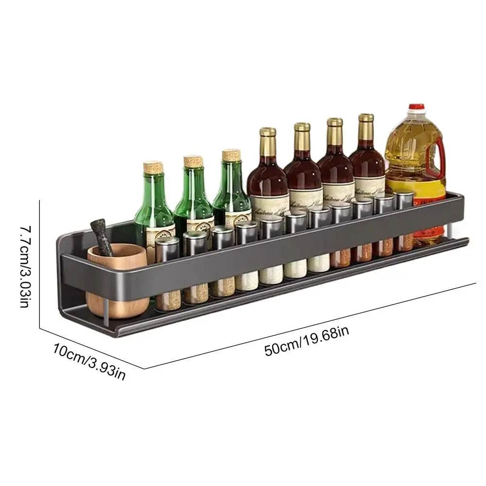 Aluminum Wall-Mounted Spices Rack