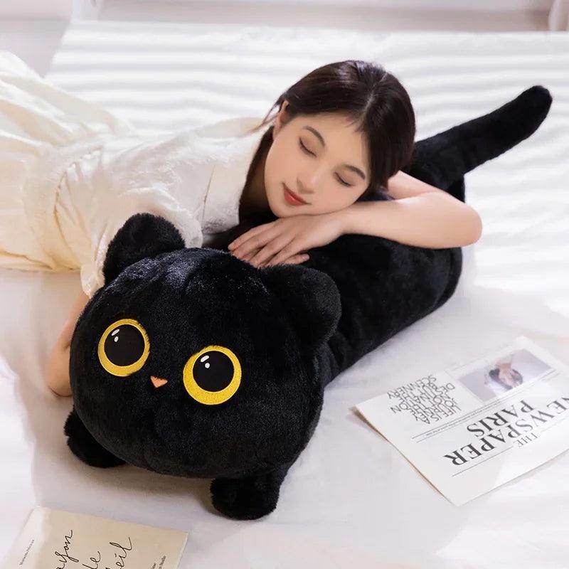 Cute Cat Lying Plush Sofa Pillow