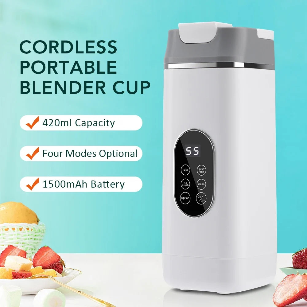 Cordless LED Juicing Blender Cup