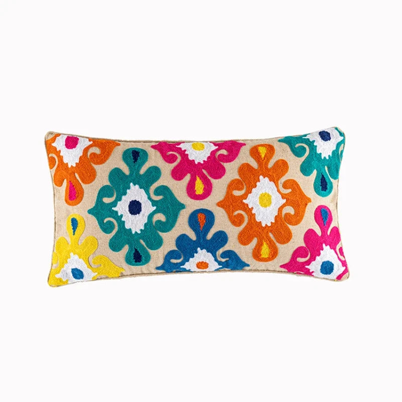 Bohemian Embroidered Throw Pillow Covers