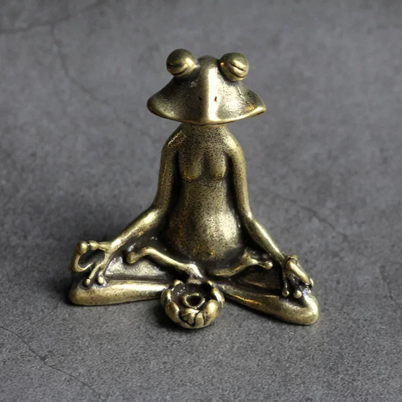 Zen Sitting Frog Incense Holder