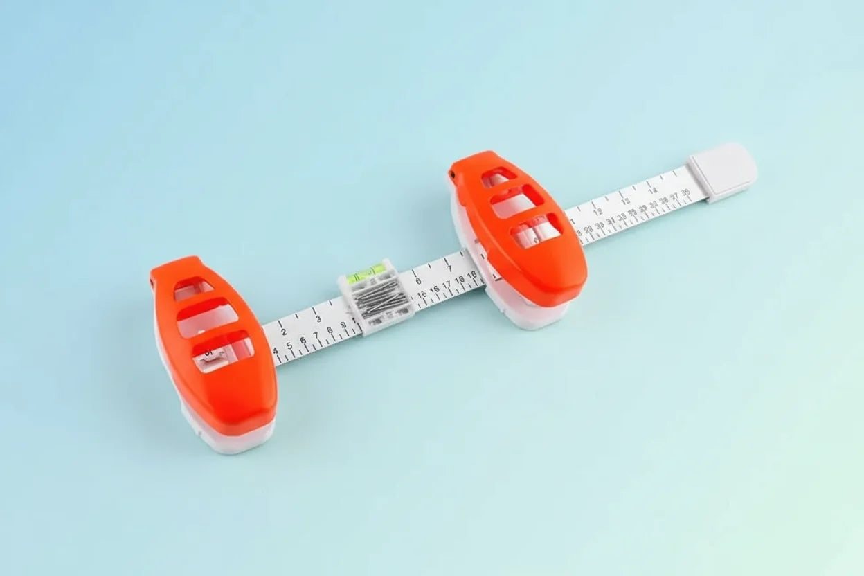 Professional Balance Ruler with Built-In Bubble Level – Picture Hanging Tool