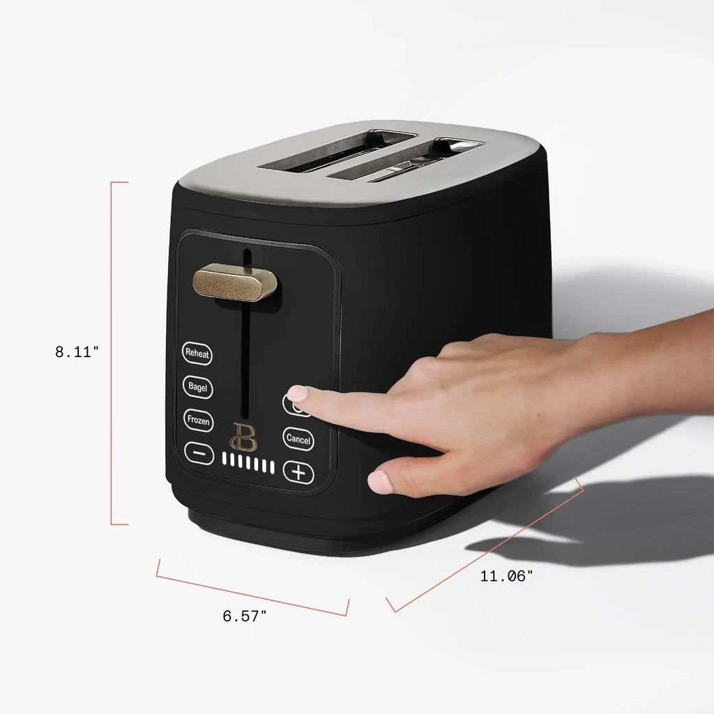 Touchscreen 2-Slice Toaster – Black Sesame