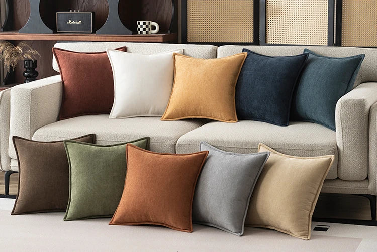 Retro Chenille Throw Pillow Cover