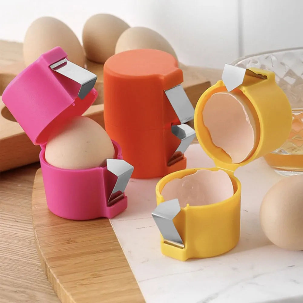3-1PC Egg Shell Opener Portable Egg Opener Kitchen Handheld Egg Shell Crusher Household Press Egg Shell Separator Kitchen Gadget