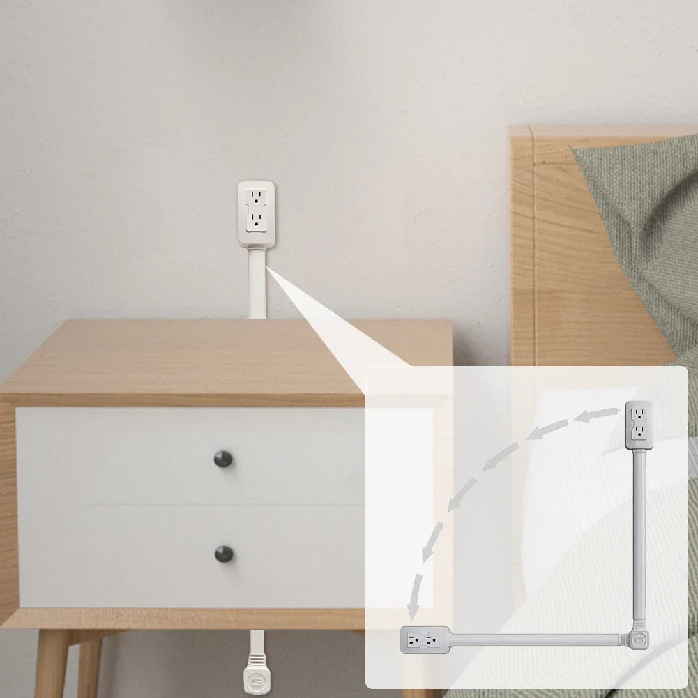 🔌 USB Power Extender Strip – Flexible Sofa & Bedside Charging Hub
