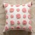Pink Plush Tufted Pillowcase