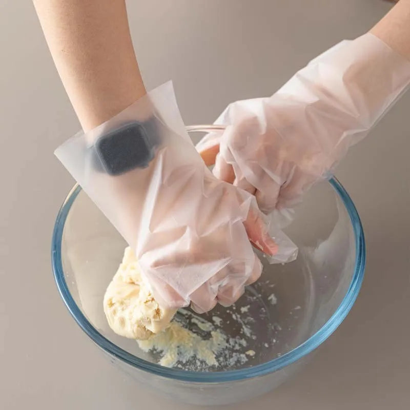 Disposable TPE Gloves  - Clear Oil-Resistant Food Handling Gloves for Cooking, Cleaning, Meals, Latex-Free & Powder-Free