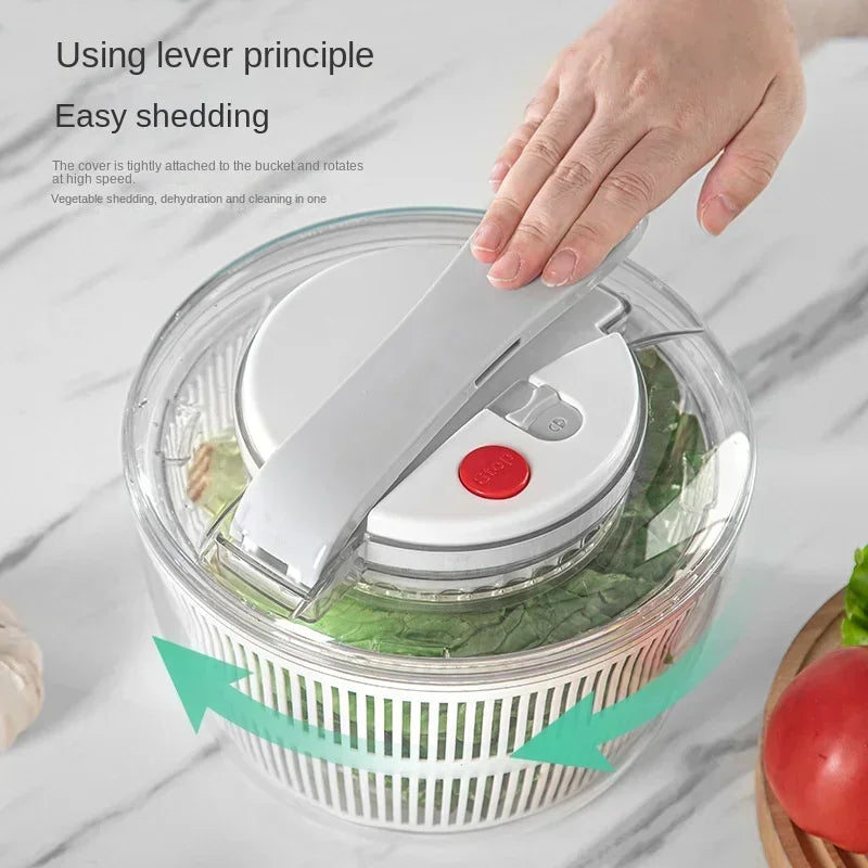🥬 3L Vegetable Salad Spinner – Spin, Wash & Mix in One Tool