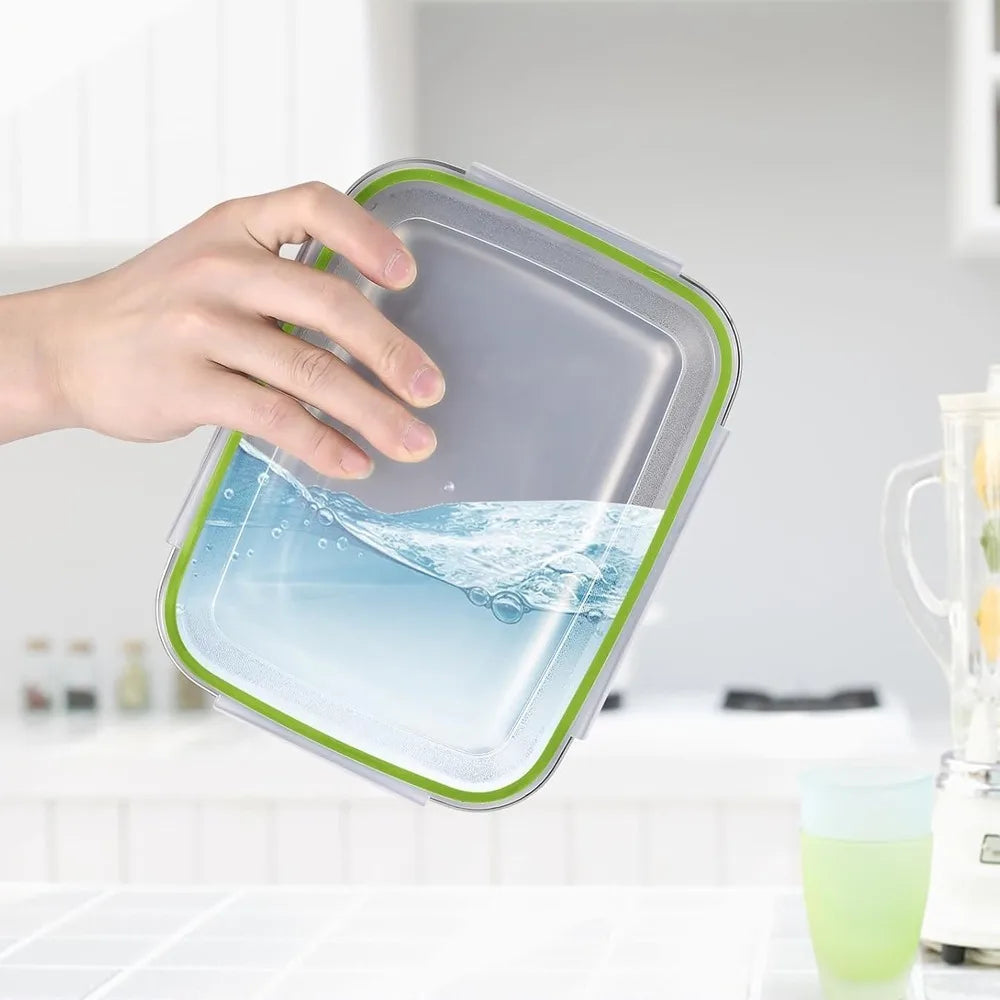 3 Pieces Stainless Steel Food Containers Food Storage Box Square Lunch Box 400/750/1200ml