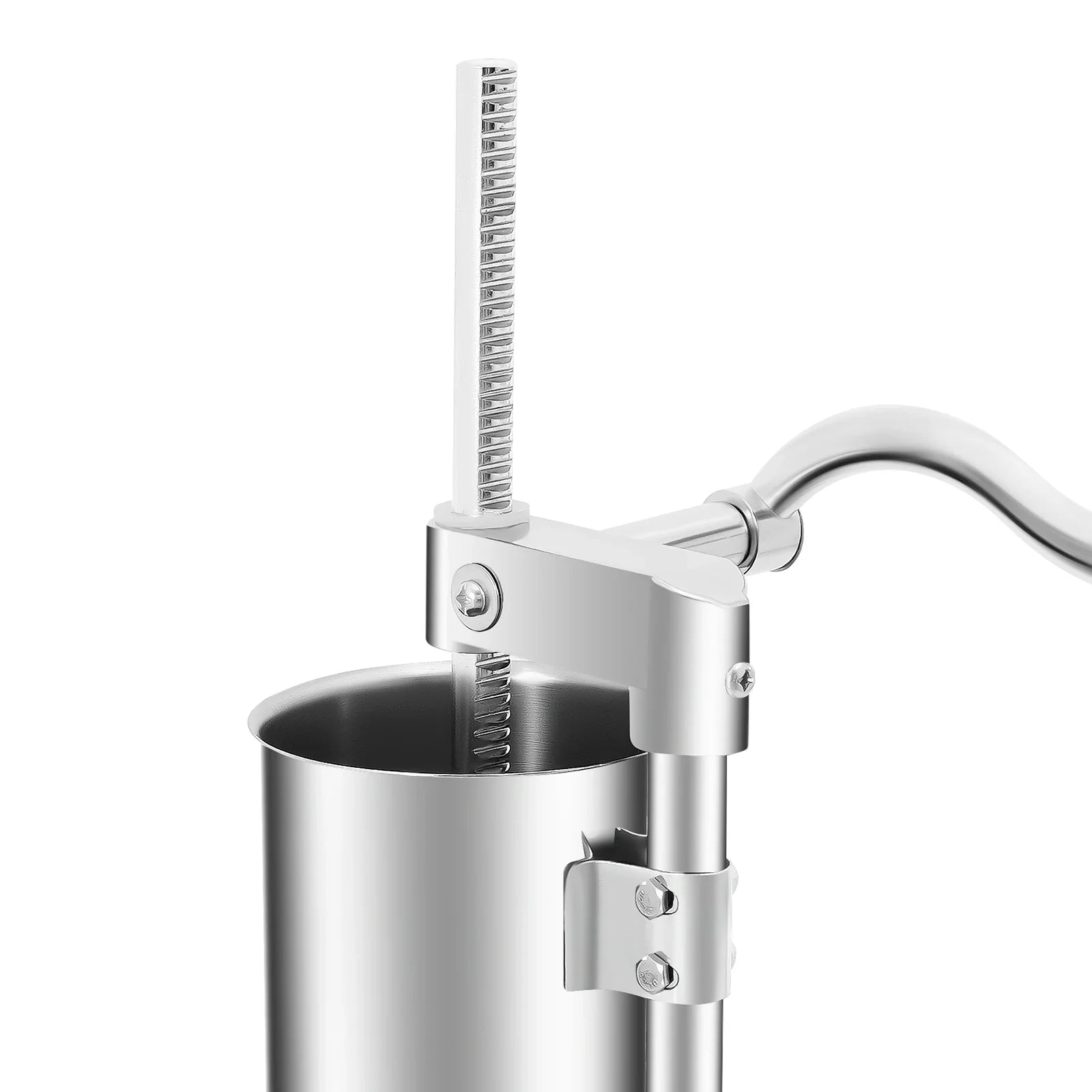 3L Vertical Manual Sausage Stuffer Machine – Stainless Steel Sausage Maker with 4 Steel & 7 PE Tubes
