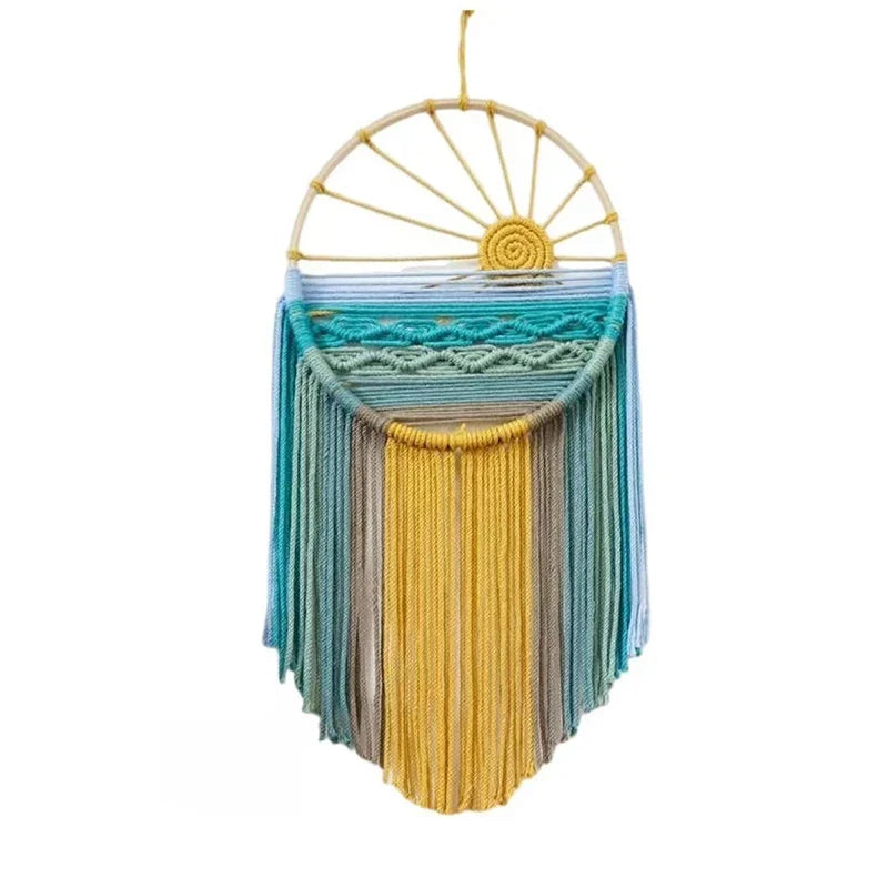 Sunrise & Sunset Woven Boho Cotton Tapestry