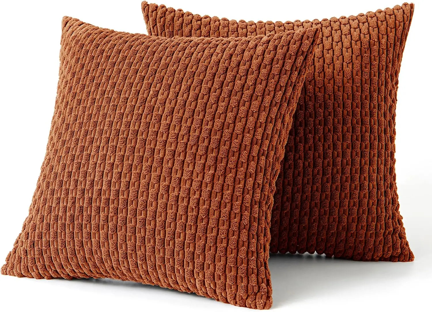 Soft Striped Throw Pillow Cover for Fall
