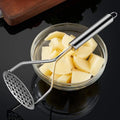 Stainless Steel Potato Masher & Ricer – Heavy-Duty Masher for Potatoes, Sweet Potato, Pumpkin & Veggie Purees, Kitchen Crusher Tool