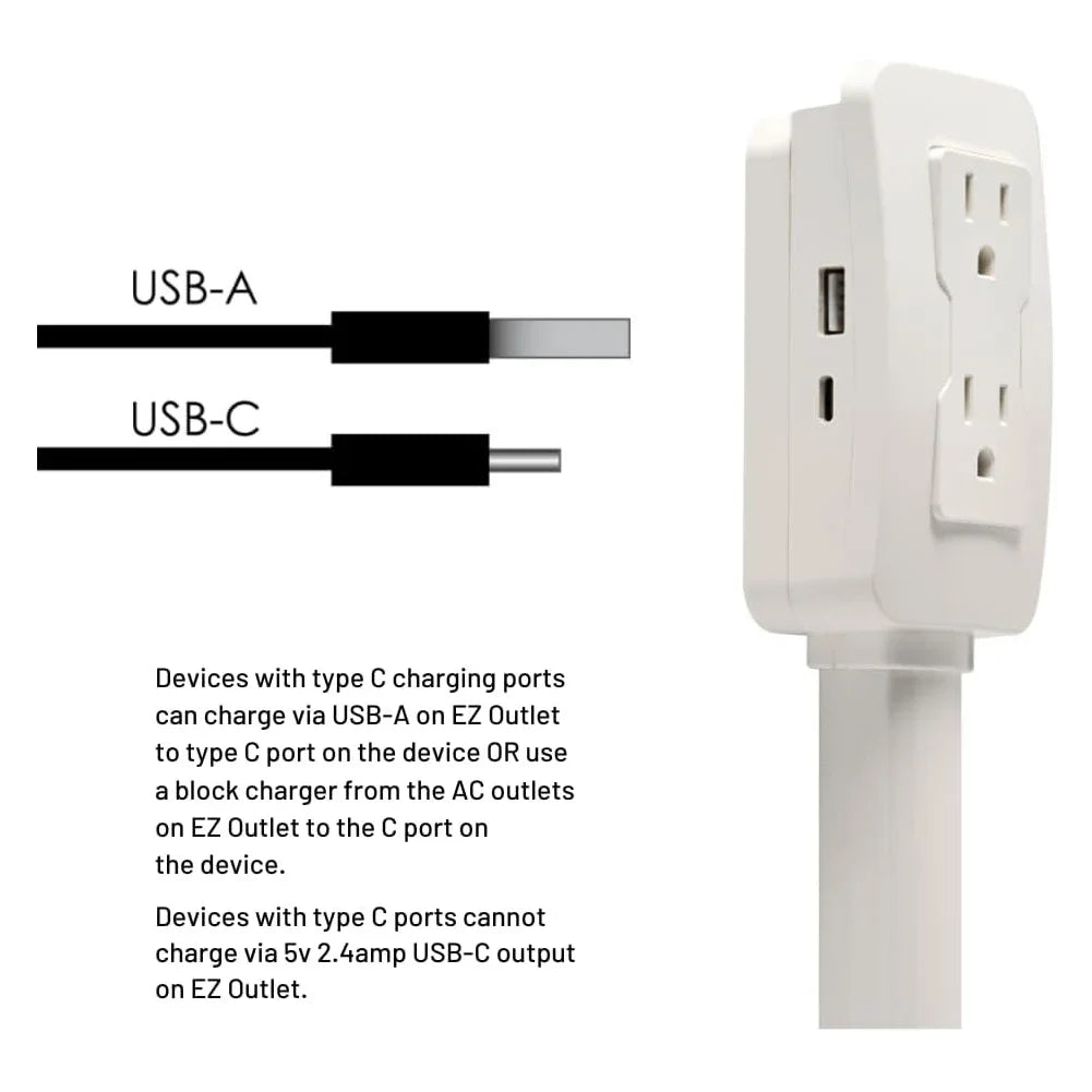 🔌 USB Power Extender Strip – Flexible Sofa & Bedside Charging Hub