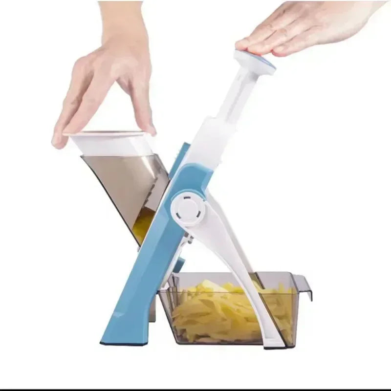 Manual Slicer Multifunction Adjustable Mandoline – Vegetable, Fruit, Potato Chopper Cutter