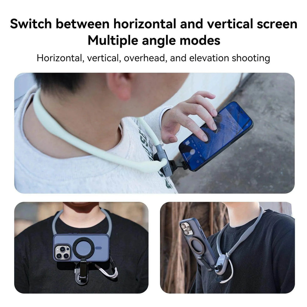 Silicone Magnetic Neck Mount for phone